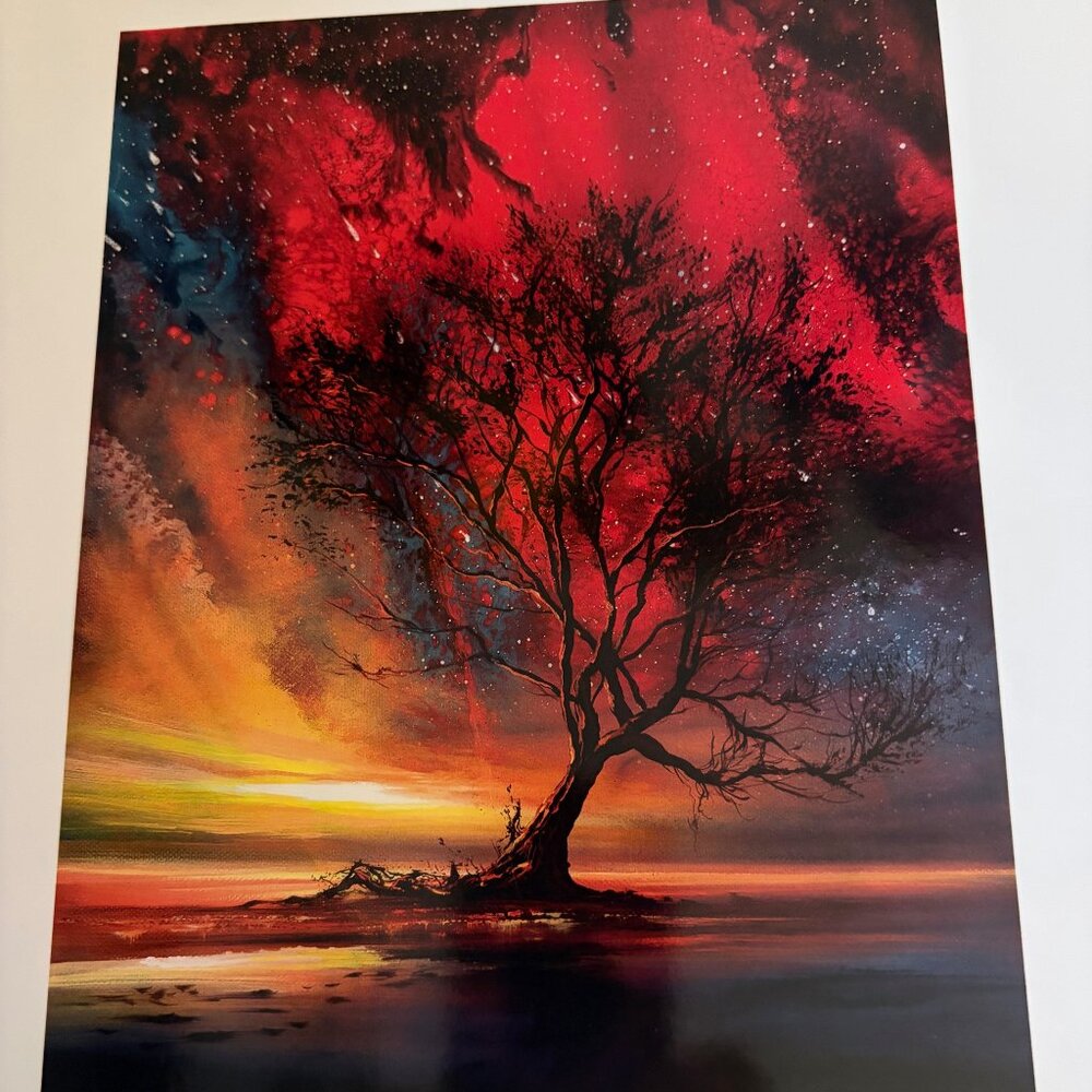 ASHTON HOWARD 2024 AWAKENING LITHOGRAPH ON HEAVY SILK PAPER 11 1/4" X 9 1/2" COA